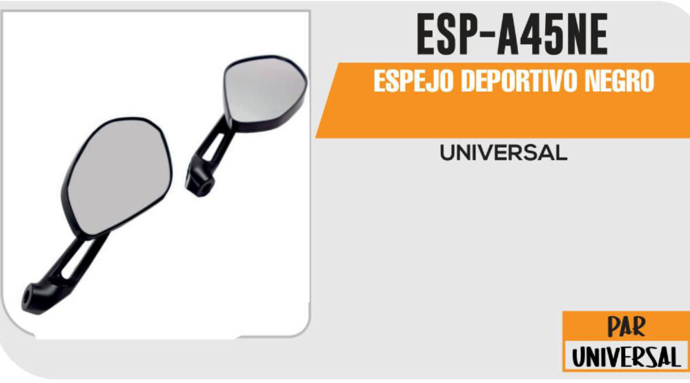 ESPEJO DEPORTIVO NEGRO