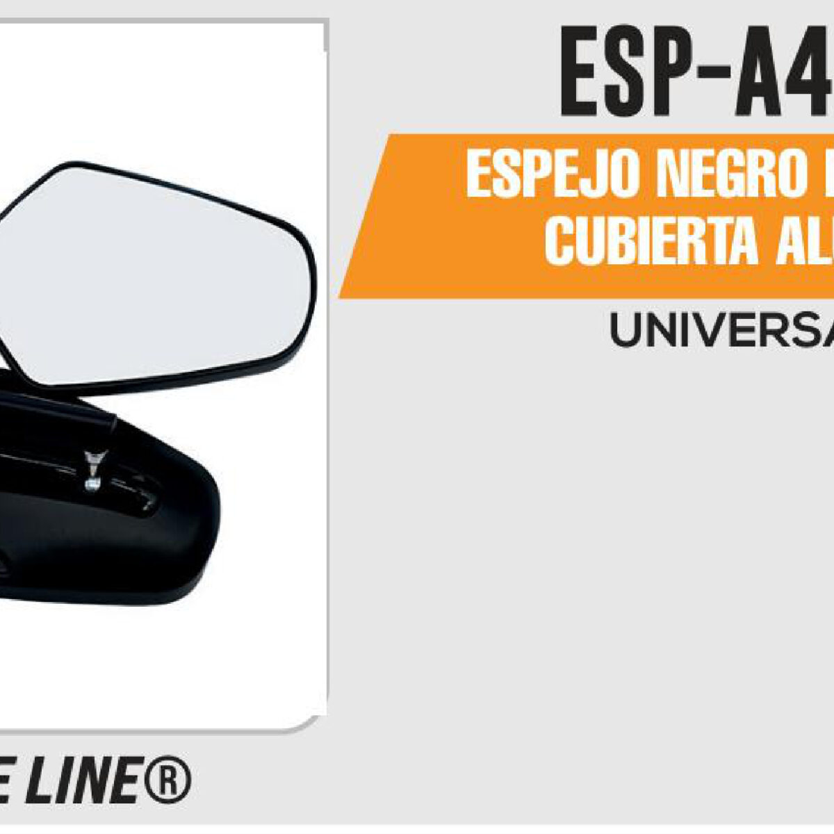ESPEJO NEGRO DEPORTIVO CUBIERTA ALUMINIO
