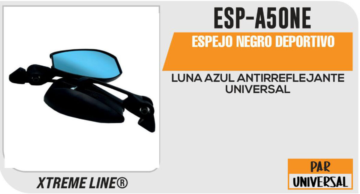 ESPEJO NEGRO DEPORTIVO