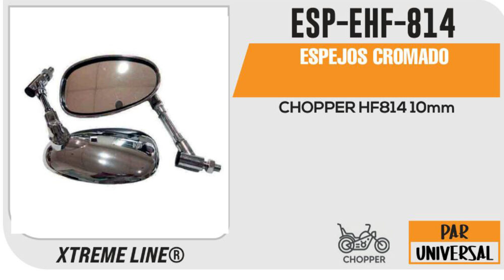 ESPEJOS CROMADOS HF814 10mm