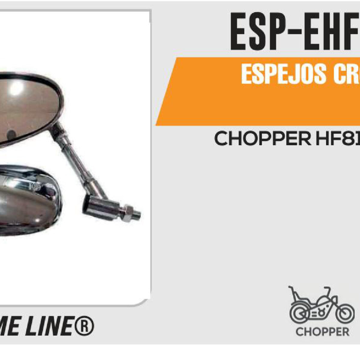 ESPEJOS CROMADOS HF814 10mm