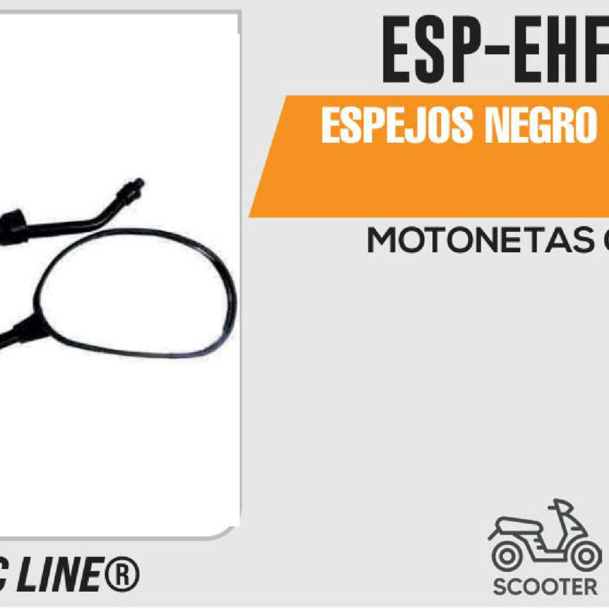 ESPEJOS NEGROS HF826 8mm