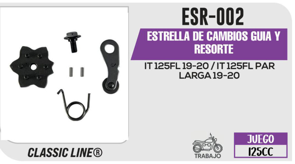 ESTRELLA DE CAMBIOS GUIA Y RESORTE