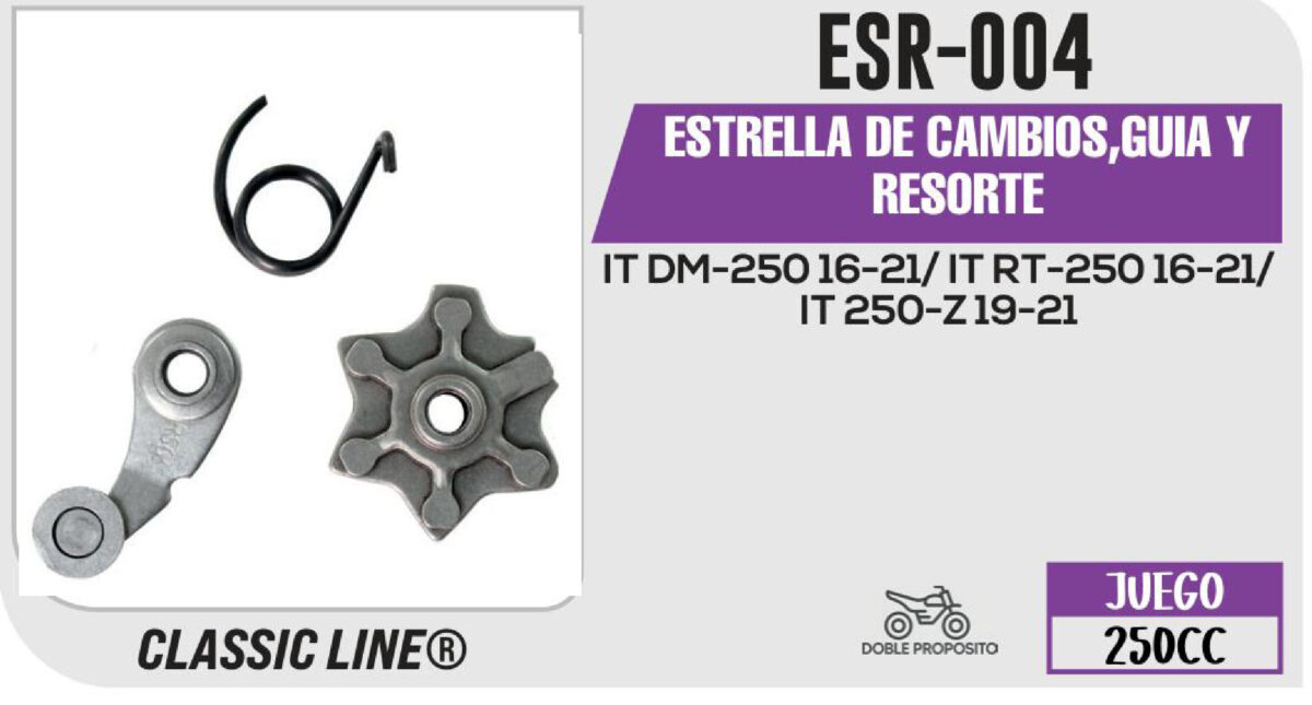 ESTRELLA DE CAMBIOS,GUIA Y RESORTE