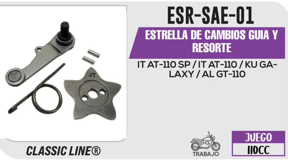 ESTRELLA DE CAMBIOS GUIA Y RESORTE