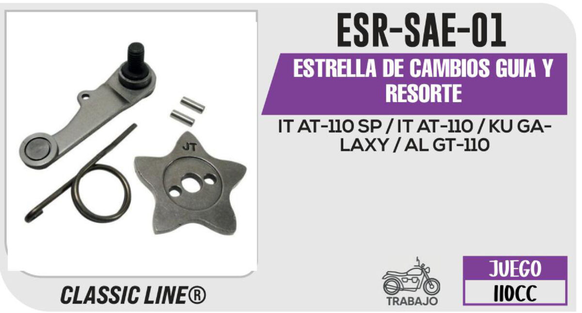 ESTRELLA DE CAMBIOS GUIA Y RESORTE