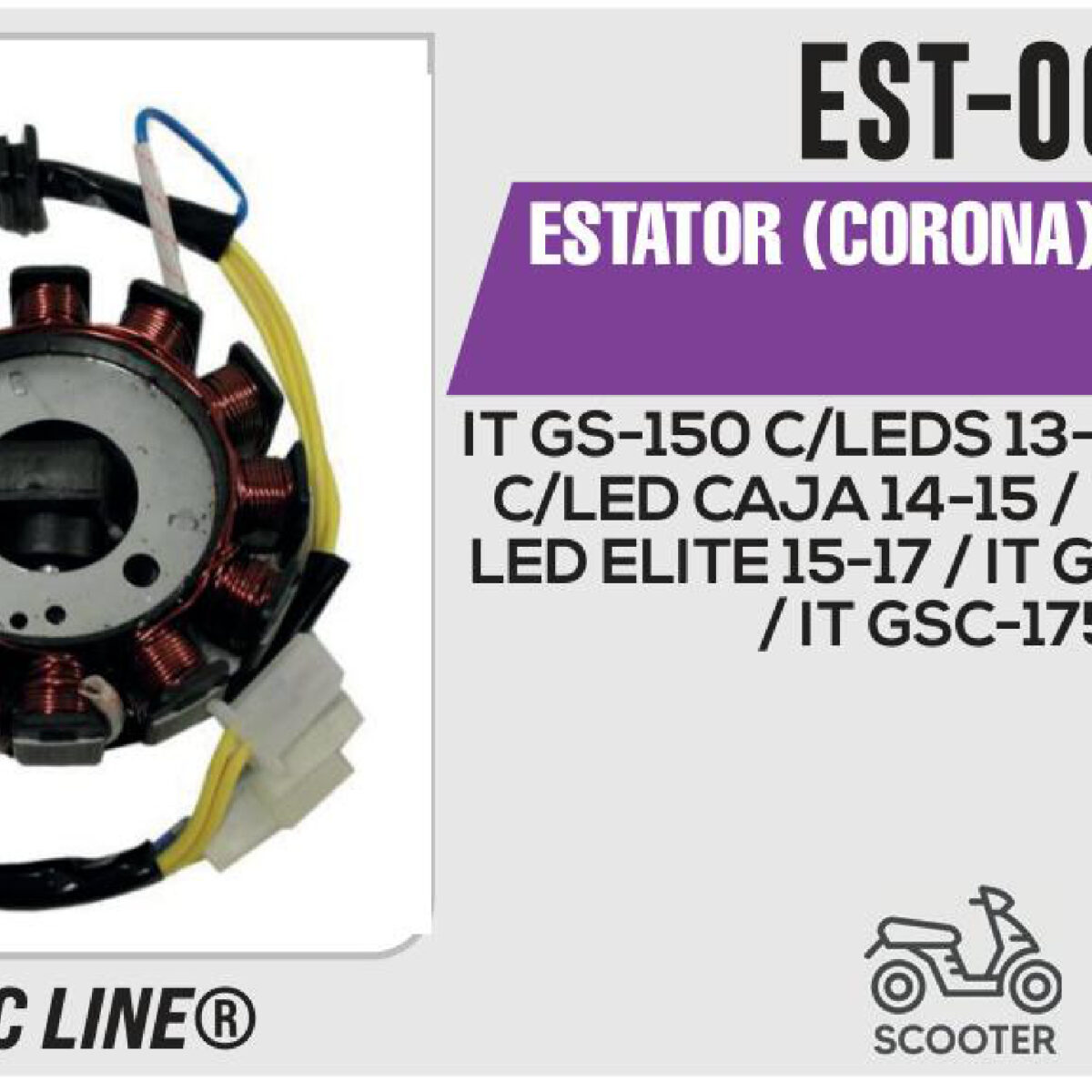 ESTATOR (CORONA) 12 BOBINAS