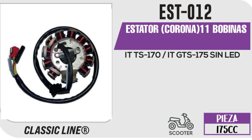 ESTATOR (CORONA) 11 BOBINAS