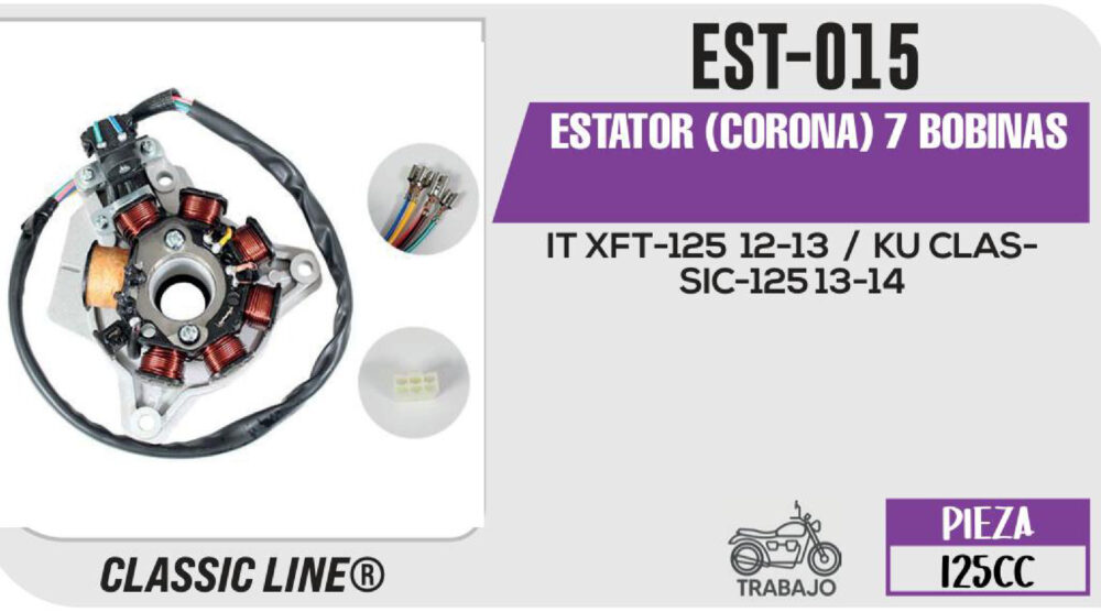 ESTATOR (CORONA) 7 BOBINAS
