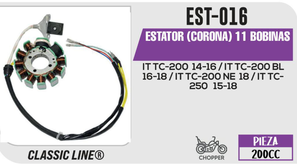 ESTATOR (CORONA) 11 BOBINAS