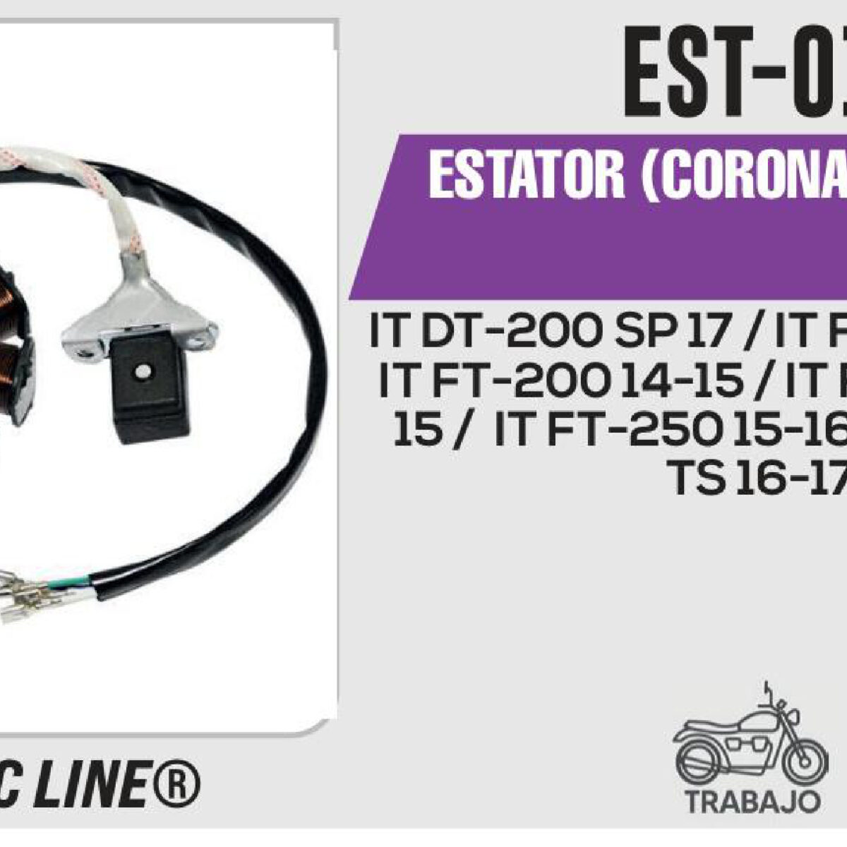 ESTATOR (CORONA) 8 BOBINAS