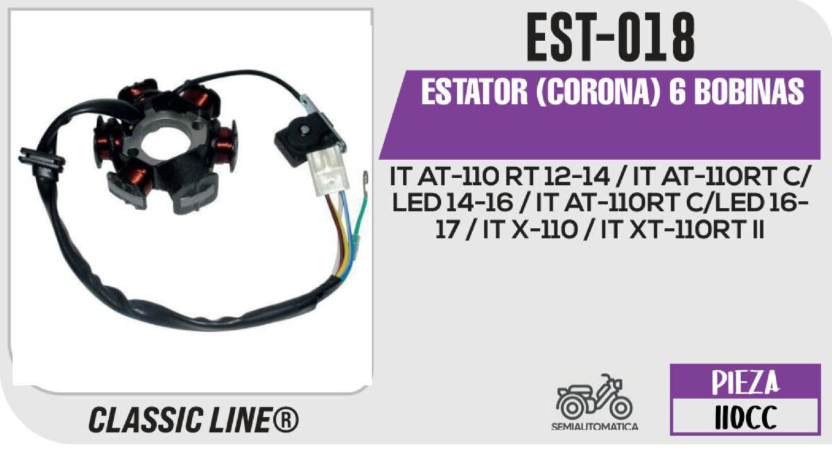 ESTATOR (CORONA) 6 BOBINAS