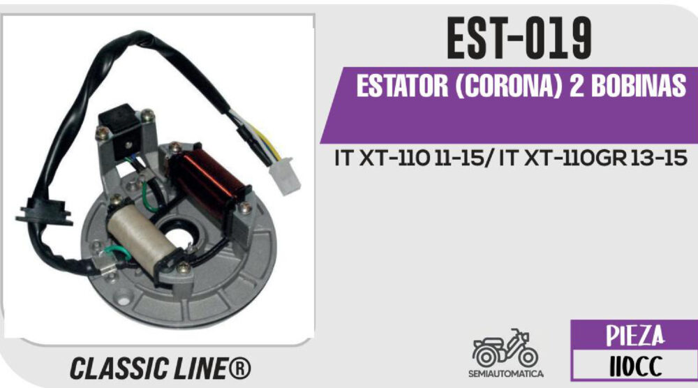 ESTATOR (CORONA) 2 BOBINAS