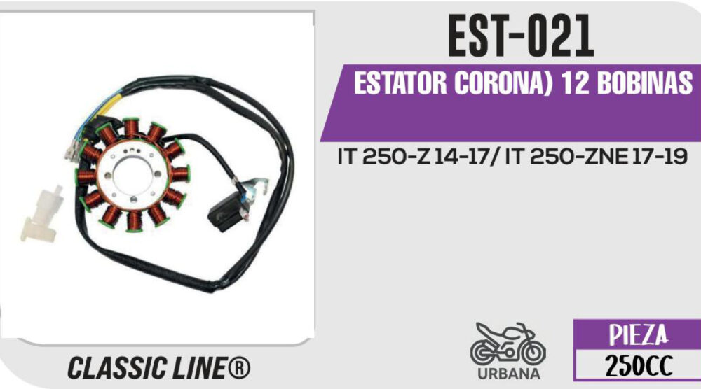 ESTATOR CORONA) 12 BOBINAS