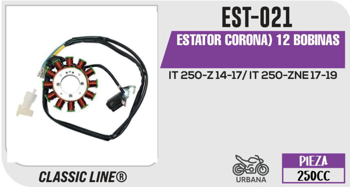ESTATOR CORONA) 12 BOBINAS
