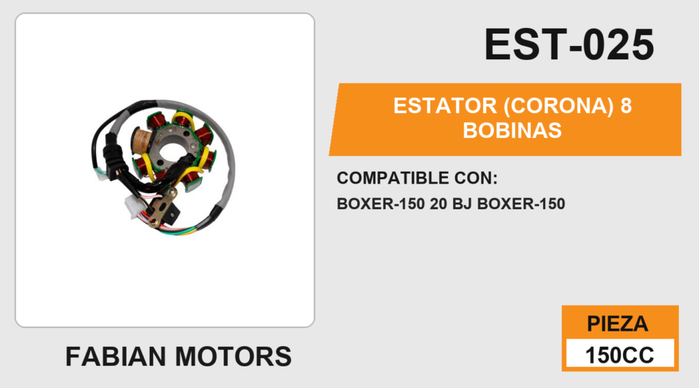 ESTATOR (CORONA) 8 BOBINAS