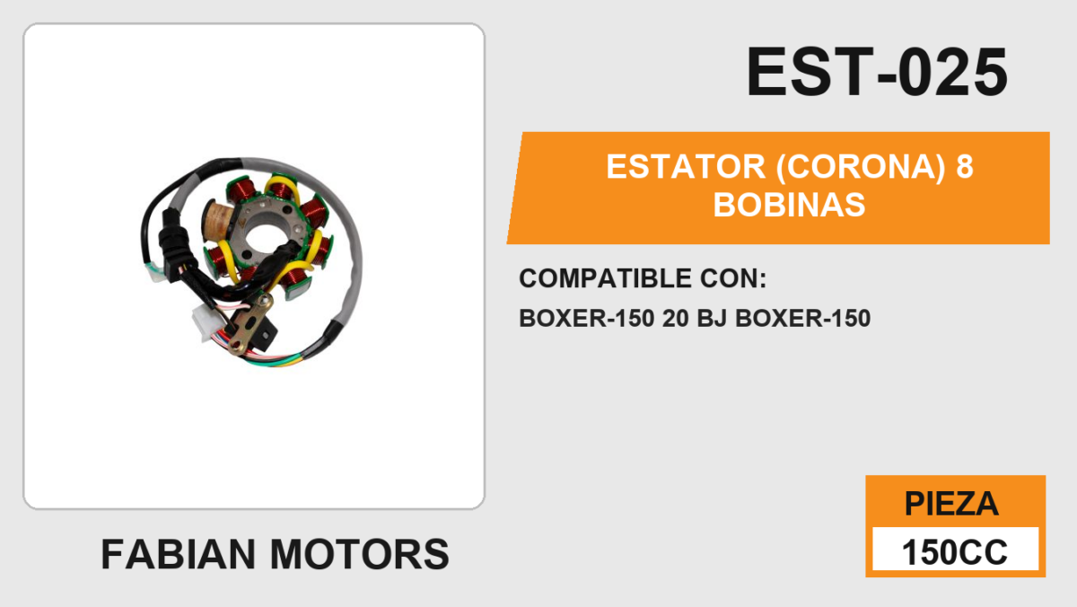 ESTATOR (CORONA) 8 BOBINAS