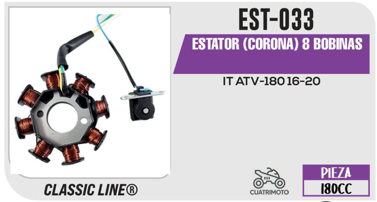 ESTATOR (CORONA) 8 BOBINAS