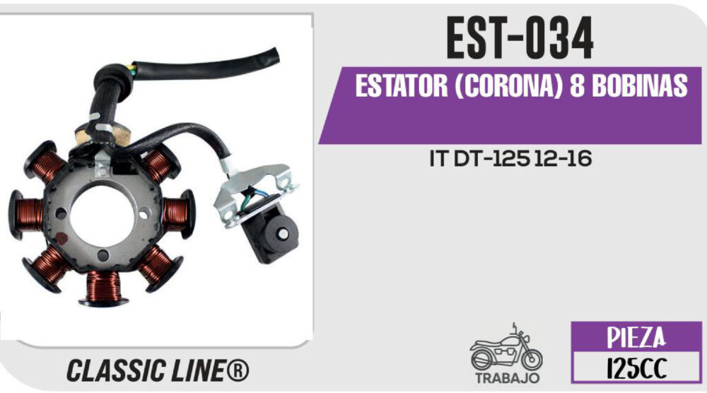 ESTATOR (CORONA) 8 BOBINAS