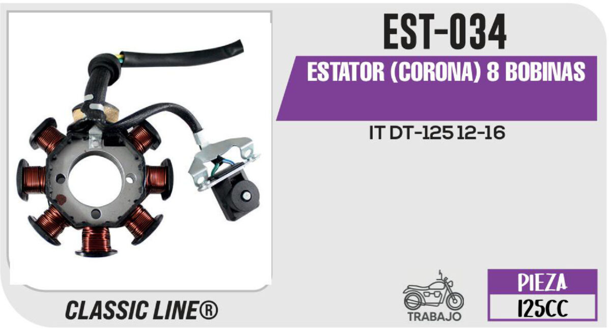 ESTATOR (CORONA) 8 BOBINAS