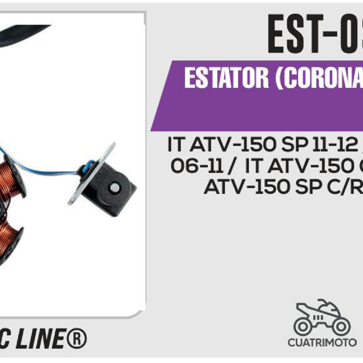 ESTATOR (CORONA) 6 BOBINAS