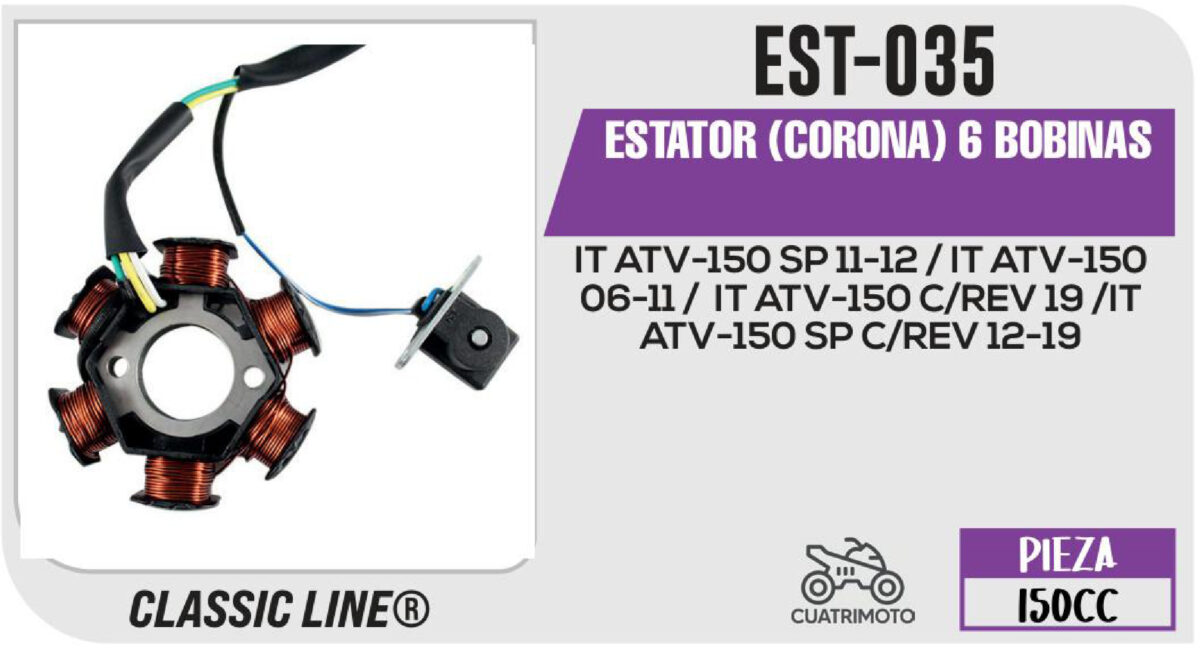 ESTATOR (CORONA) 6 BOBINAS