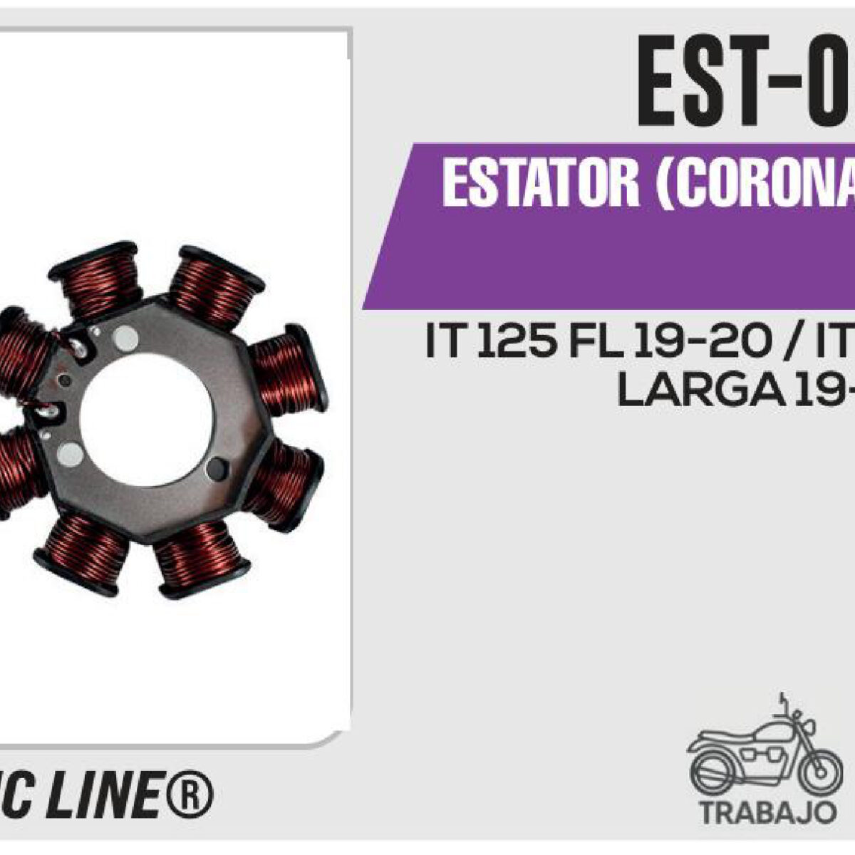 ESTATOR (CORONA) 8 BOBINAS