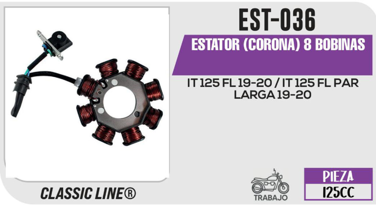 ESTATOR (CORONA) 8 BOBINAS