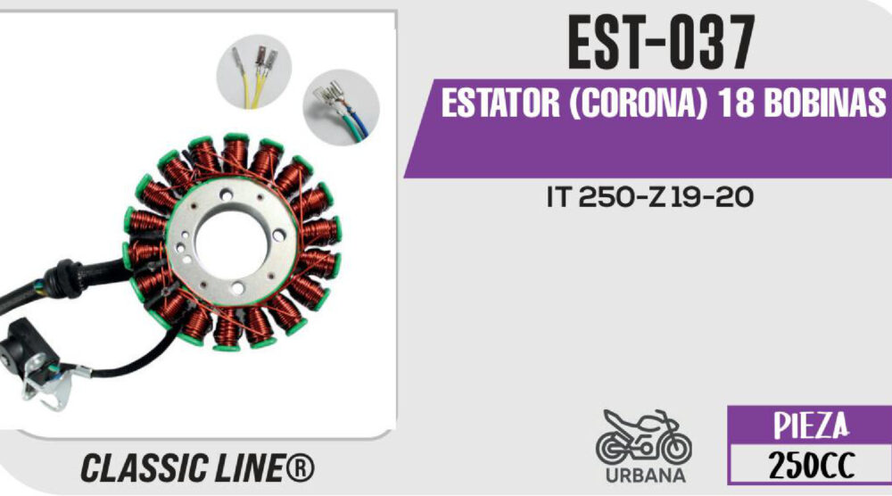 ESTATOR (CORONA) 18 BOBINAS