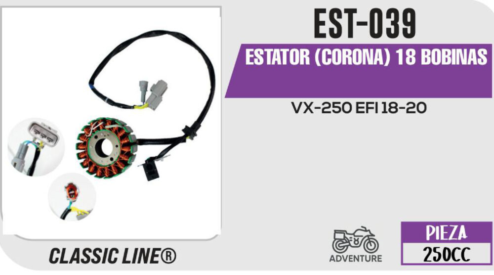 ESTATOR (CORONA) 18 BOBINAS