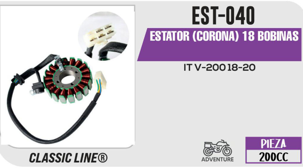 ESTATOR (CORONA) 18 BOBINAS