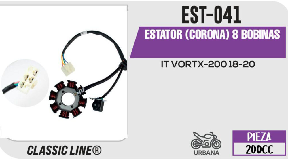 ESTATOR (CORONA) 8 BOBINAS