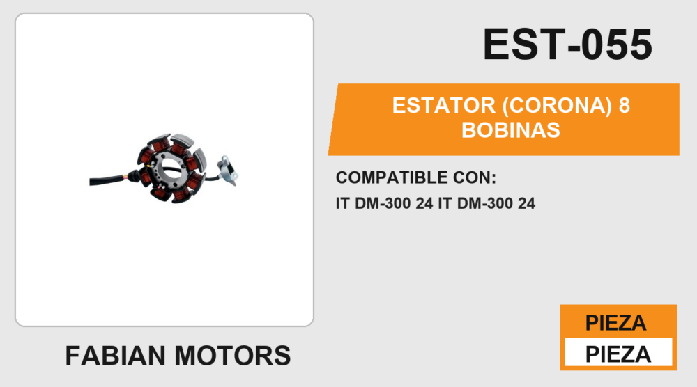 ESTATOR (CORONA) 8 BOBINAS