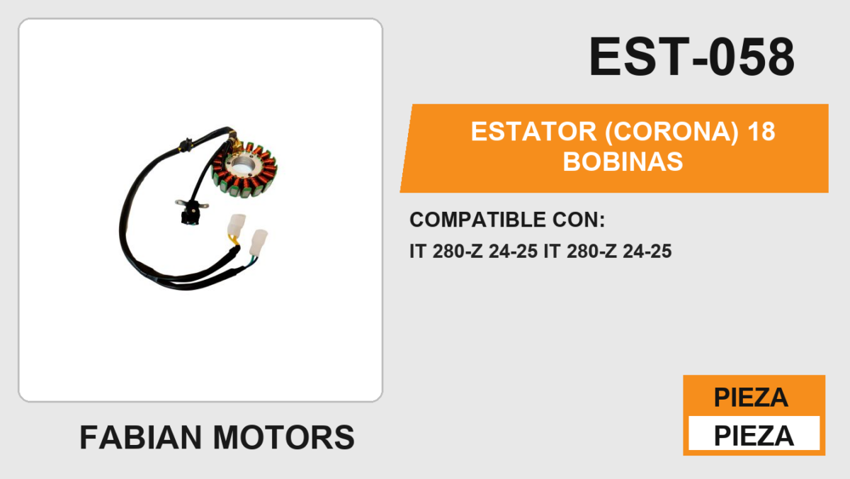 ESTATOR (CORONA) 18 BOBINAS