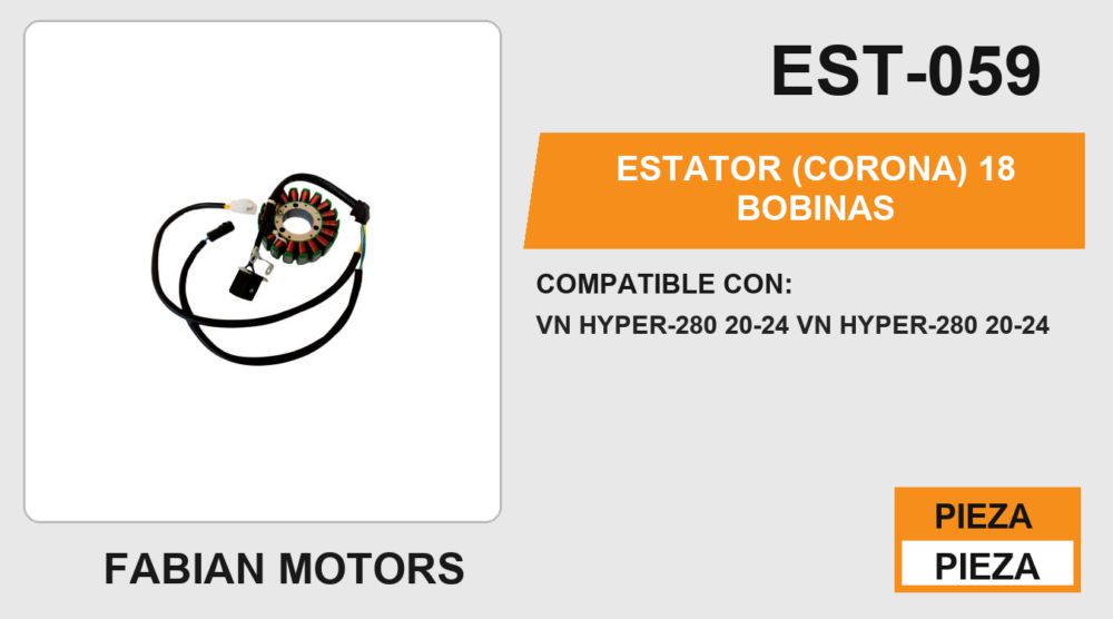 ESTATOR (CORONA) 18 BOBINAS