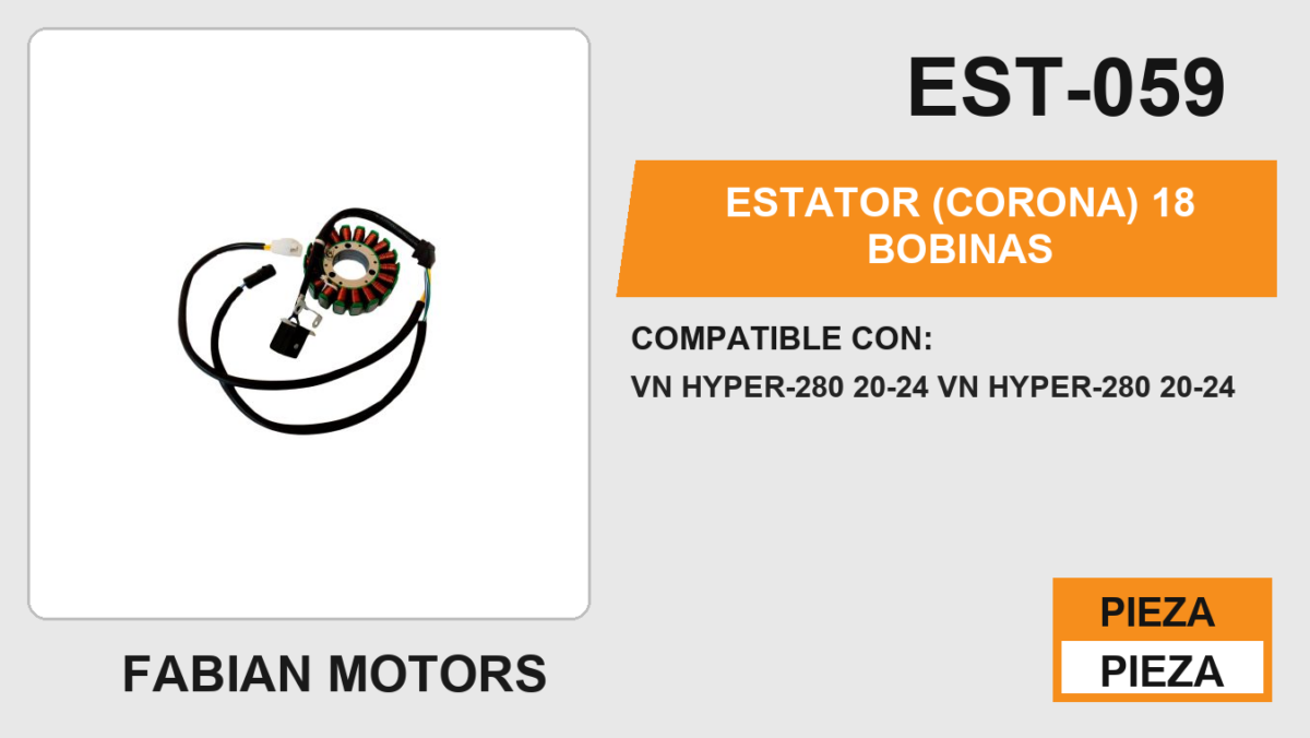 ESTATOR (CORONA) 18 BOBINAS