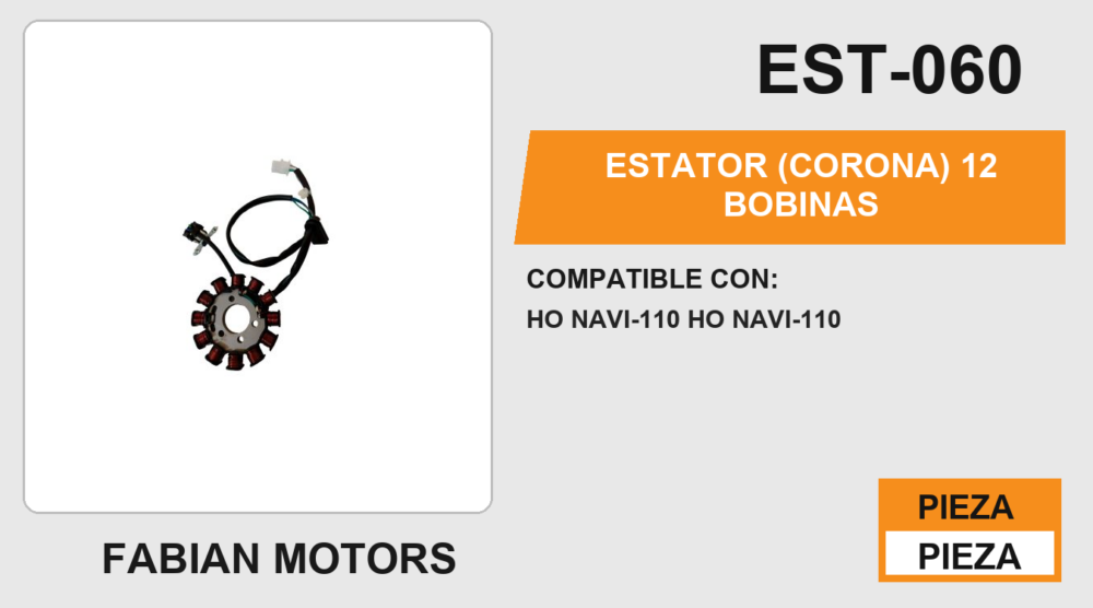 ESTATOR (CORONA) 12 BOBINAS