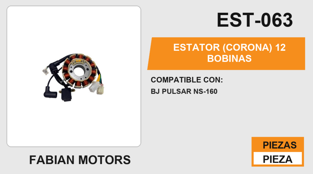 ESTATOR (CORONA) 12 BOBINAS