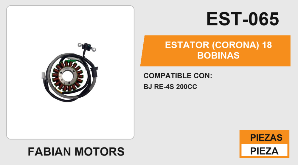 ESTATOR (CORONA) 18 BOBINAS