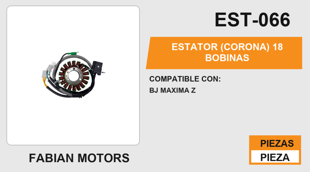 ESTATOR (CORONA) 18 BOBINAS