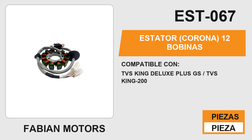 ESTATOR (CORONA) 12 BOBINAS