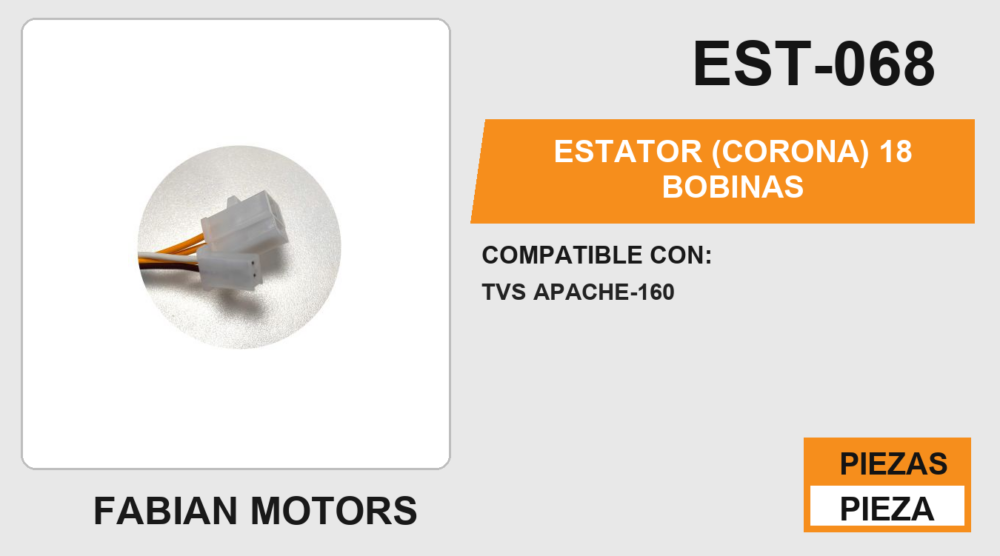ESTATOR (CORONA) 18 BOBINAS