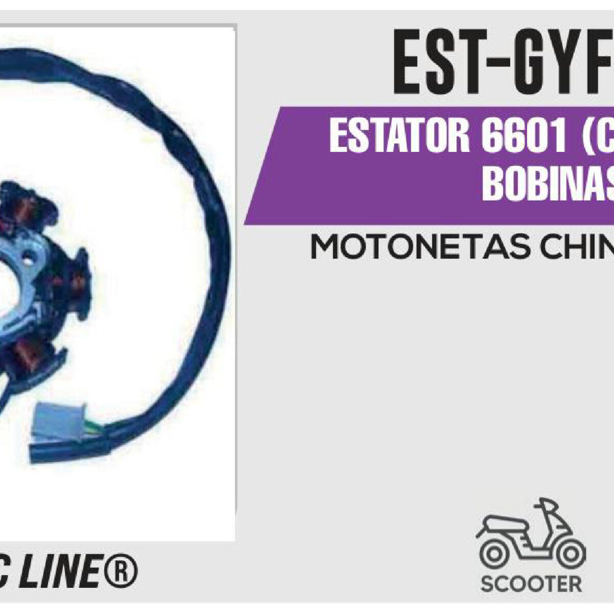 ESTATOR 6601 (CORONA) 6 BOBINAS