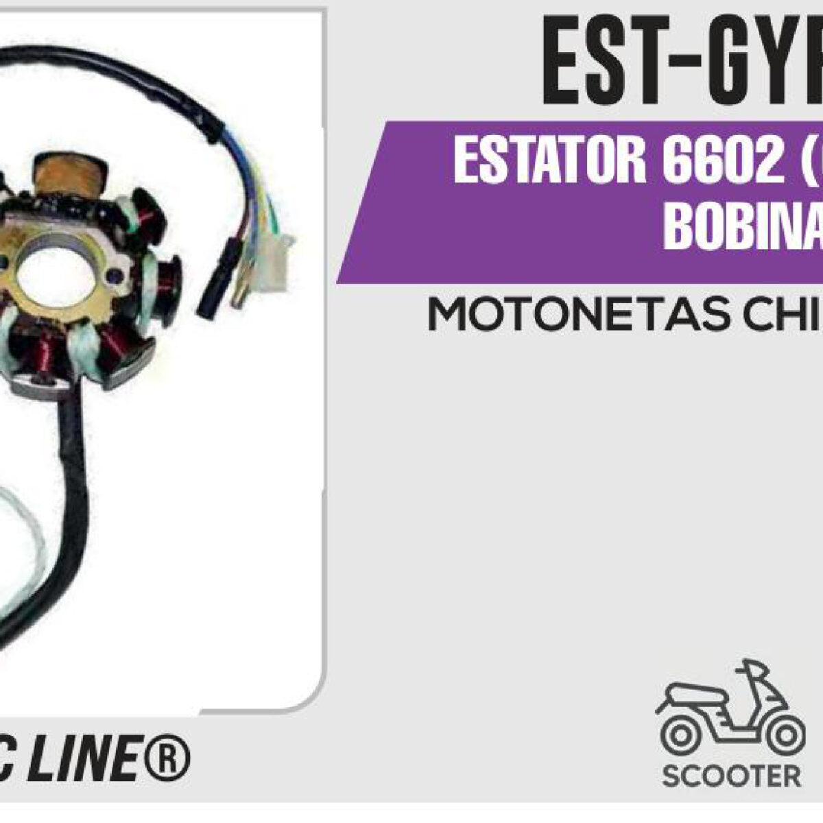 ESTATOR 6602 (CORONA) 8 BOBINAS