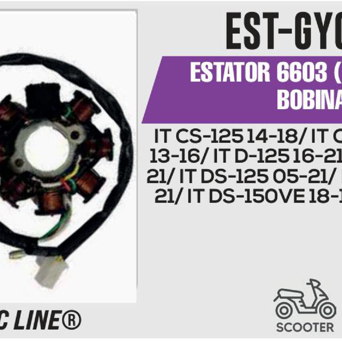 ESTATOR 6603 (CORONA) 8 BOBINAS