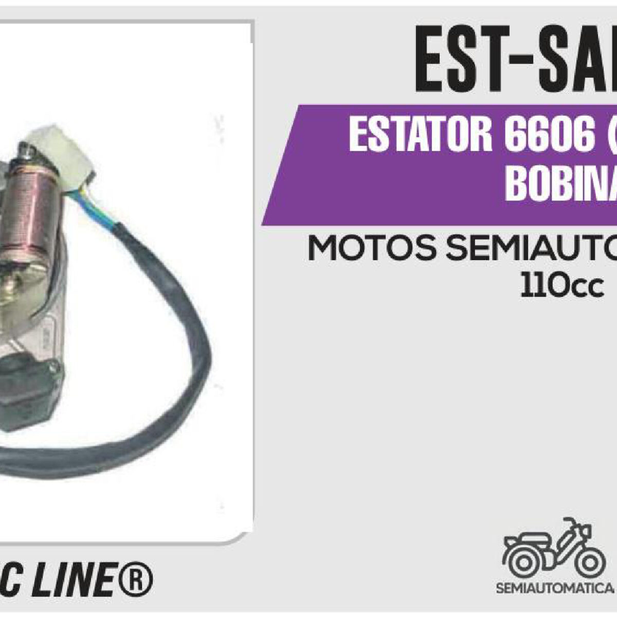 ESTATOR 6606 (CORONA) 2 BOBINAS