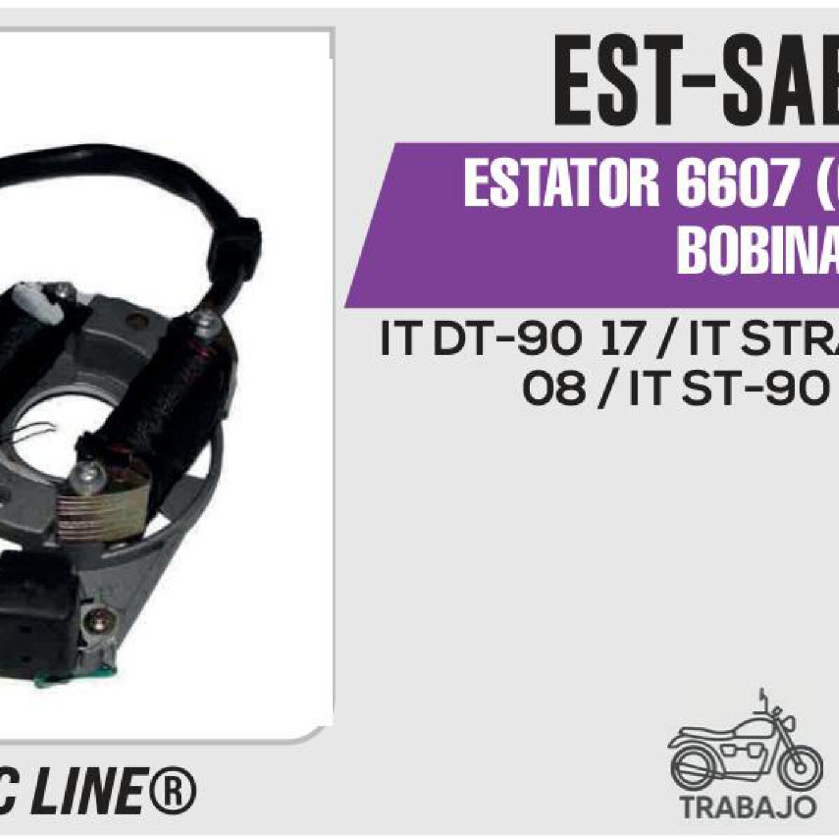 ESTATOR 6607 (CORONA) 2 BOBINAS