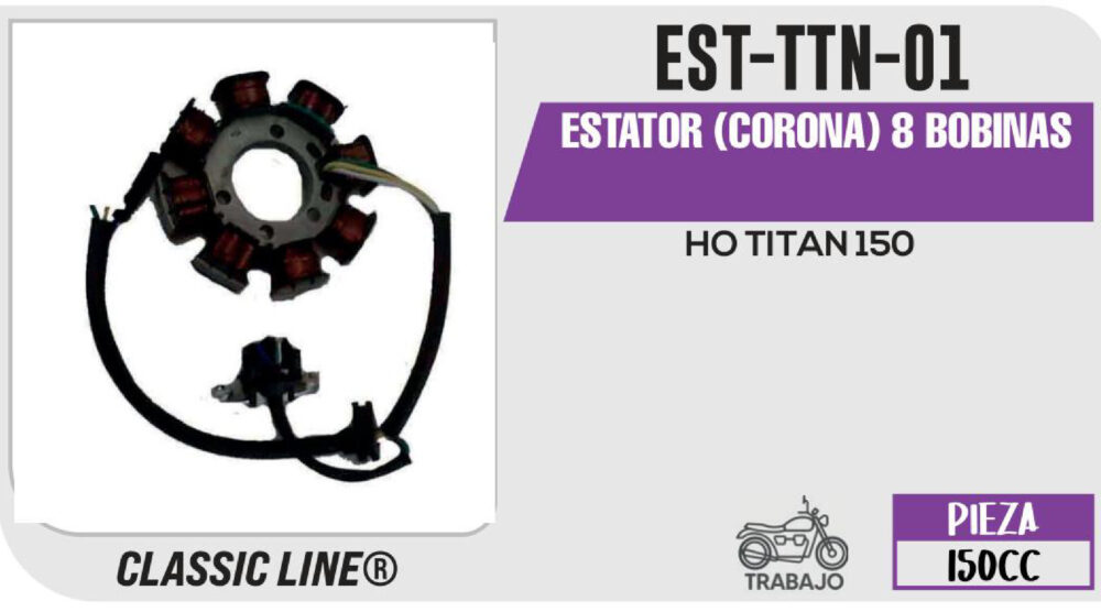 ESTATOR (CORONA) 8 BOBINAS