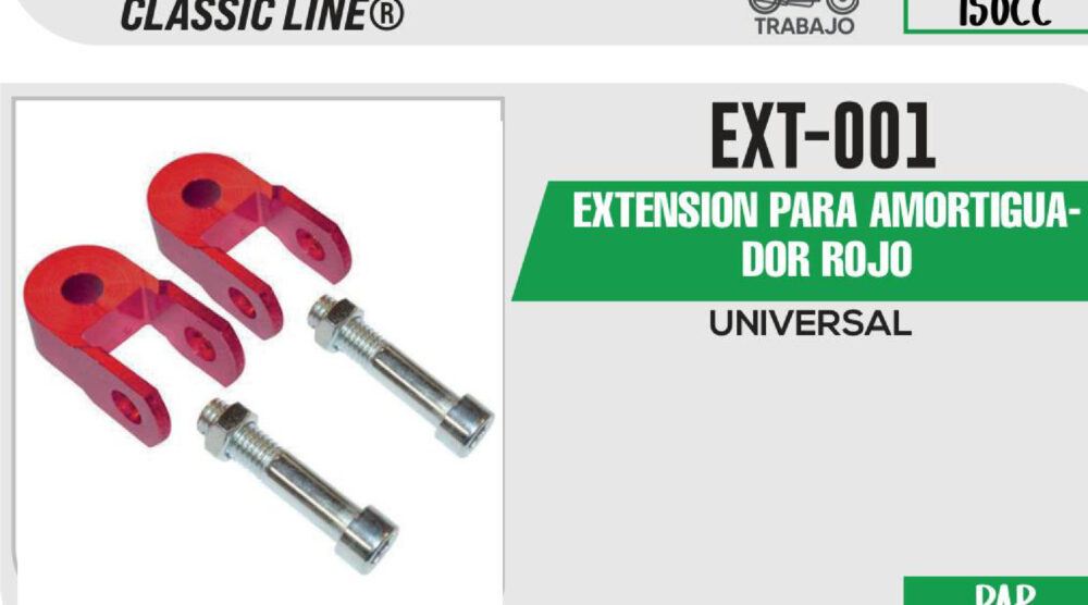 EXTENSION PARA AMORTIGUADOR ROJO