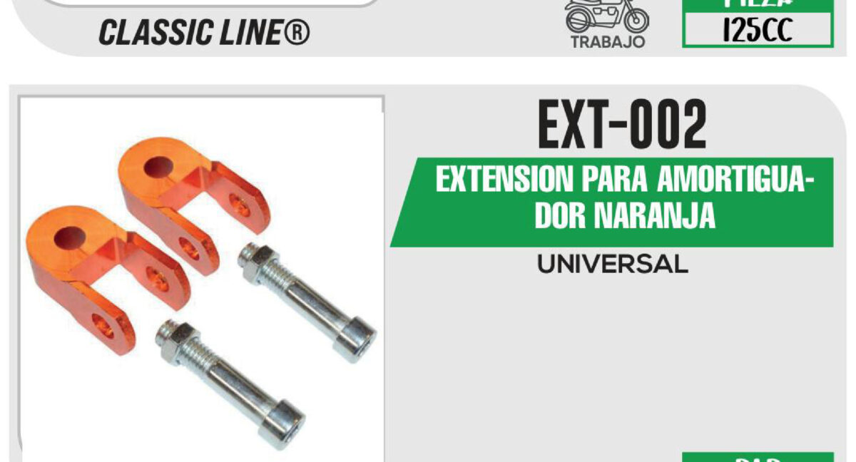EXTENSION PARA AMORTIGUADOR NARANJA